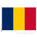 Bandera nacional de la República de Chad de 90 * 150 cm 100% poliéster